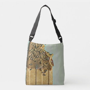 Chocolate ice cream popsicle crossbody bag