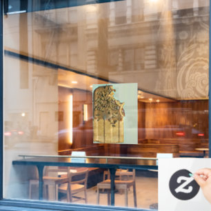 Chocolate ice cream popsicle window cling