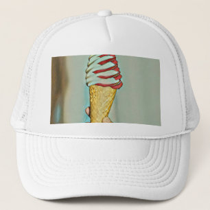 Chocolate ice cream trucker hat