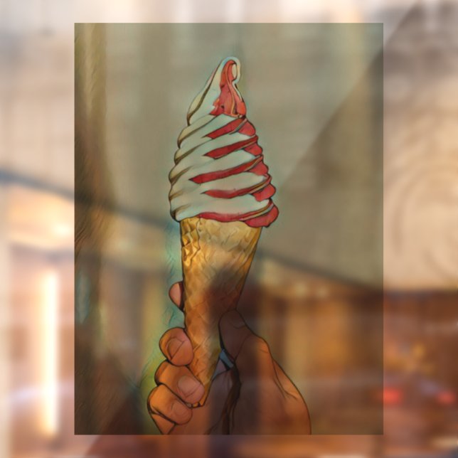 Chocolate ice cream window cling (Sheet 2)