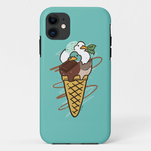Chocolate Ice Duck Case-Mate iPhone Case (Back)