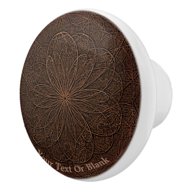 Chocolate Icing Ceramic Knob (Right)