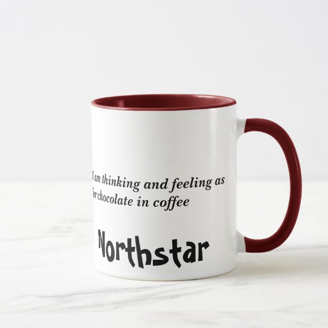 "Chocolate In Coffee" Mug - Customized (Right)
