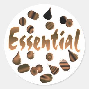 Chocolate is Essential Classic Round Sticker