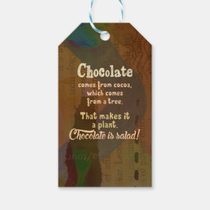 Chocolate is Salad! Gift Tags