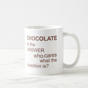 chocolate-is-the-answer coffee mug