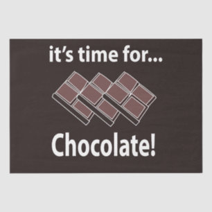 Chocolate It's Time For Chocolate Tissue Paper