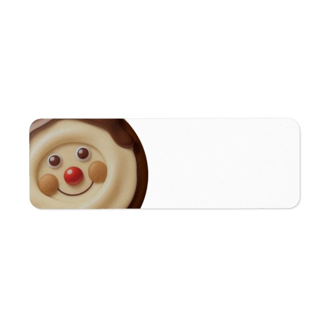 Chocolate Jolly Cookie/Return Address Label (Front)