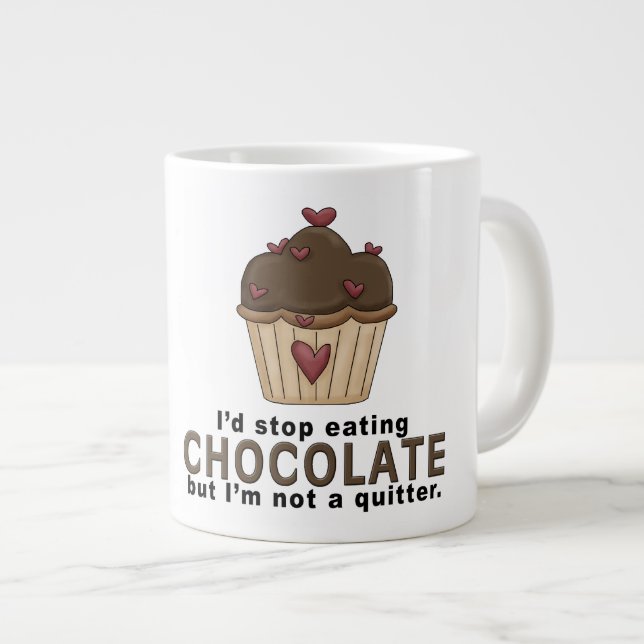 Chocolate-  Jumbo Mug (Front Right)