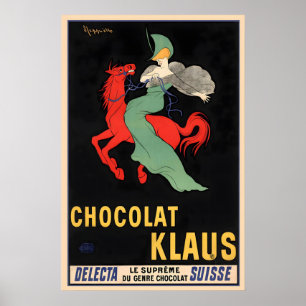 Chocolate Klaus Vintage Food Poster by Leonetto