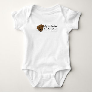 chocolate lab baby bodysuit