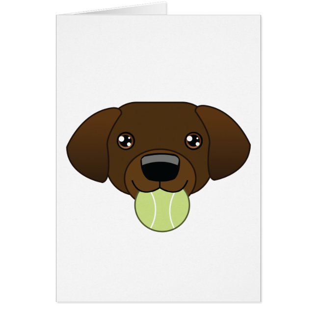 Chocolate Lab Card (Front)