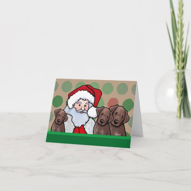 Chocolate Lab Christmas Cards (Front)