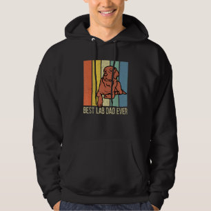 Chocolate Lab Dad Labrador Retriever Retro Matchin Hoodie