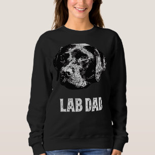 Chocolate Lab Dad Labrador Retriever Sweatshirt
