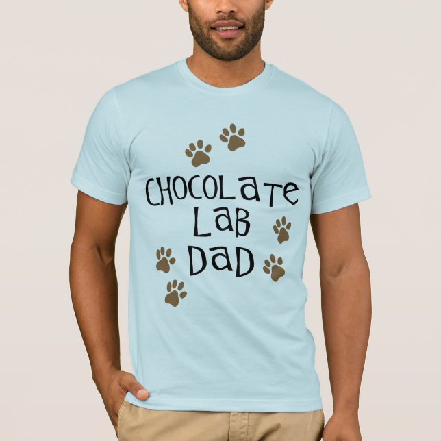 Chocolate Lab Dad T-Shirt (Front)