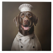 Chocolate Lab Dog Chef