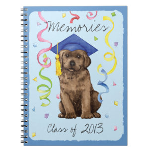 Chocolate Lab Graduate Notebook