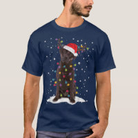 Chocolate Lab Labrador Christmas Tree Light Pajama