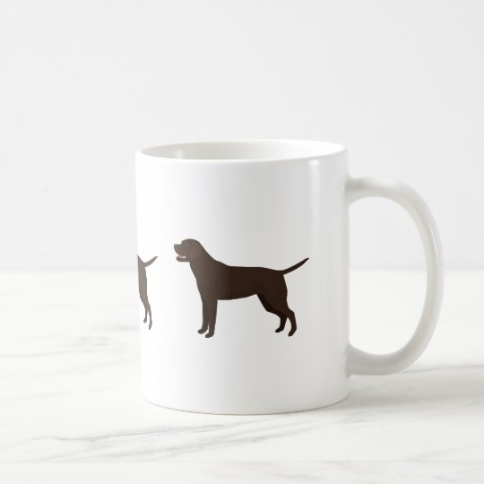 Chocolate Lab - Labrador Retriever Breed Silhouett Coffee Mug