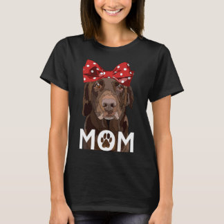Chocolate Lab Mom Brown Labrador Retriever Mother  T-Shirt