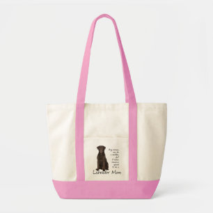 Chocolate Lab Mom Tote Bag