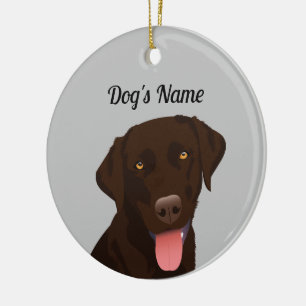Chocolate Lab Ornament