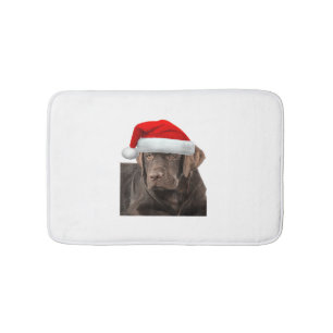 Chocolate Lab Shirt Labrador Retriever Dog Christm Bath Mat