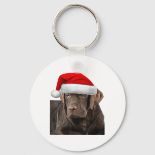 Chocolate Lab Shirt Labrador Retriever Dog Christm Keychain