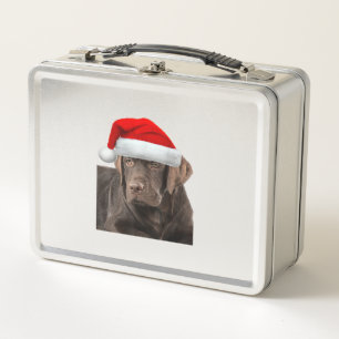 Chocolate Lab Shirt Labrador Retriever Dog Christm Metal Lunch Box
