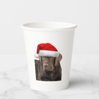 Chocolate Lab Shirt Labrador Retriever Dog Christm Paper Cups