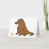 Chocolate Lab “Sit. Stay. Have A Ball.” Birthday