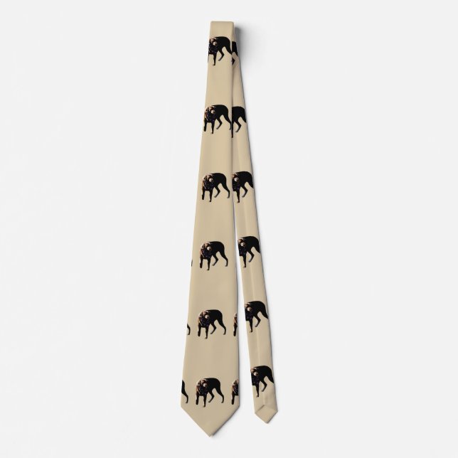 Chocolate Lab Tie (Front)