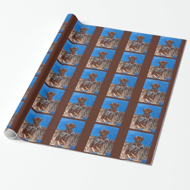 CHOCOLATE LAB WRAPPING PAPER (Unrolled)