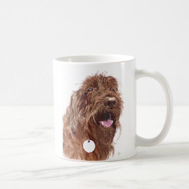 Chocolate Labradoodle #1 Mug (Right)