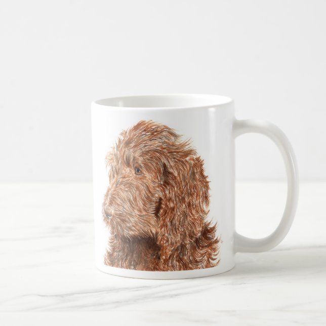 Chocolate Labradoodle #2 Mug (Right)