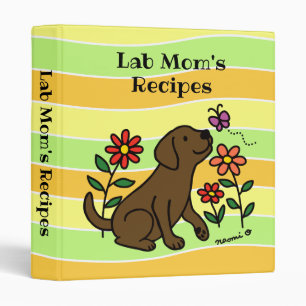 Chocolate Labrador and Green Lab Mom Binder