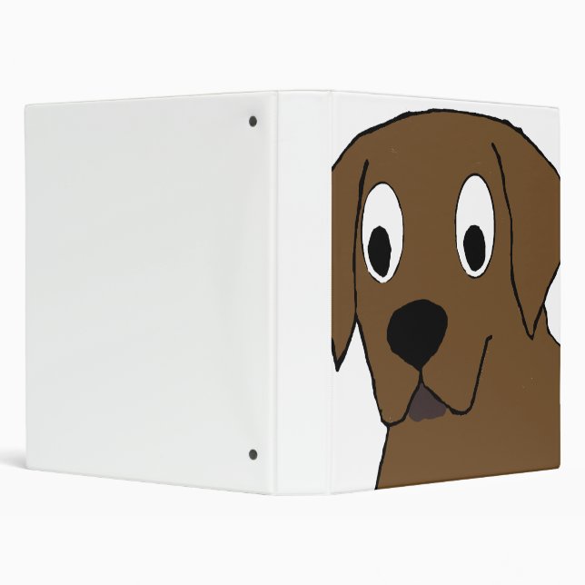 chocolate labrador cartoon binder (Background)