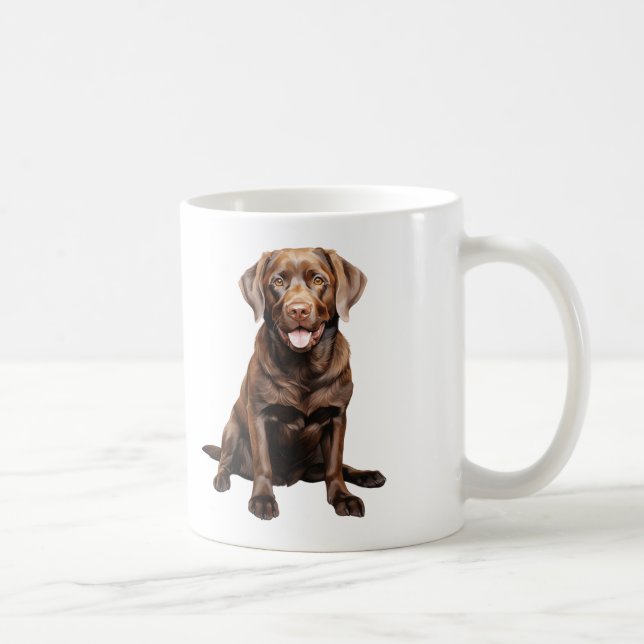 Chocolate Labrador Coffee Mug (Right)