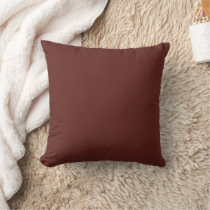 Chocolate Labrador Dog Fur Brown Solid Colour Throw Pillow