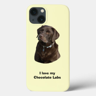 Chocolate Labrador dog photo portrait iPhone 13 Case