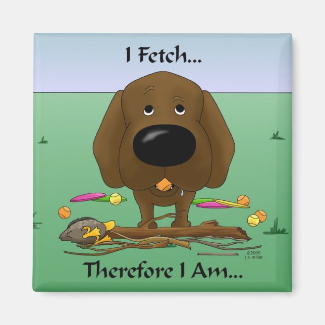 Chocolate Labrador (Labs) - I Fetch...Magnet Magnet (Front)