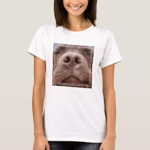 Chocolate Labrador Nose Closeup T-Shirt