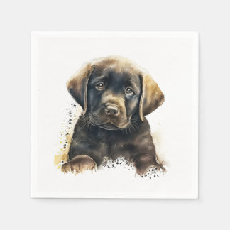 Chocolate Labrador Paper Napkins