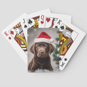 Chocolate Labrador Playing Cards