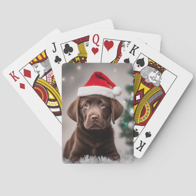Chocolate Labrador Playing Cards (Back)