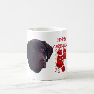 Chocolate Labrador Retriever Christmas Coffee mug