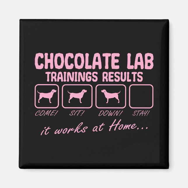 Chocolate Labrador Retriever Dog Lab Mom Funy Magnet (Front)