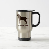Chocolate Labrador Retriever Dog Silhouette Custom
