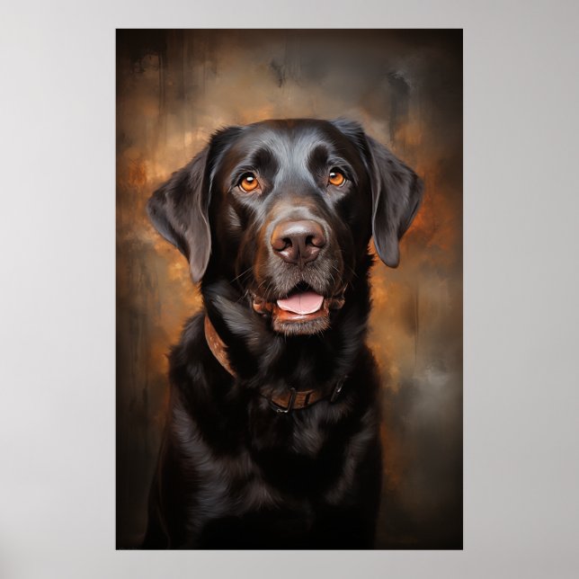 Chocolate Labrador Retriever  Poster (Front)
